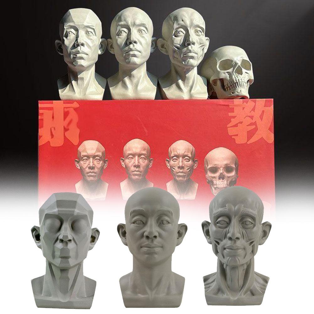 Resin Art Learning - Arte gesso retrato auxiliares de ensino