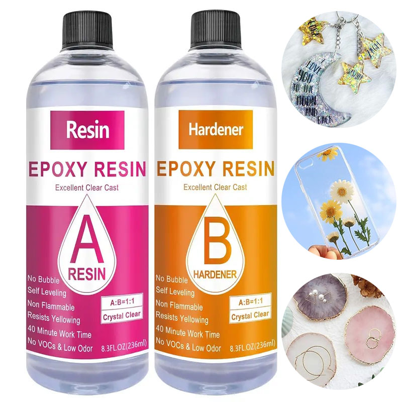 Resin Art Table Top - Kit Resina Epóxi Crystal Clear, Fundição