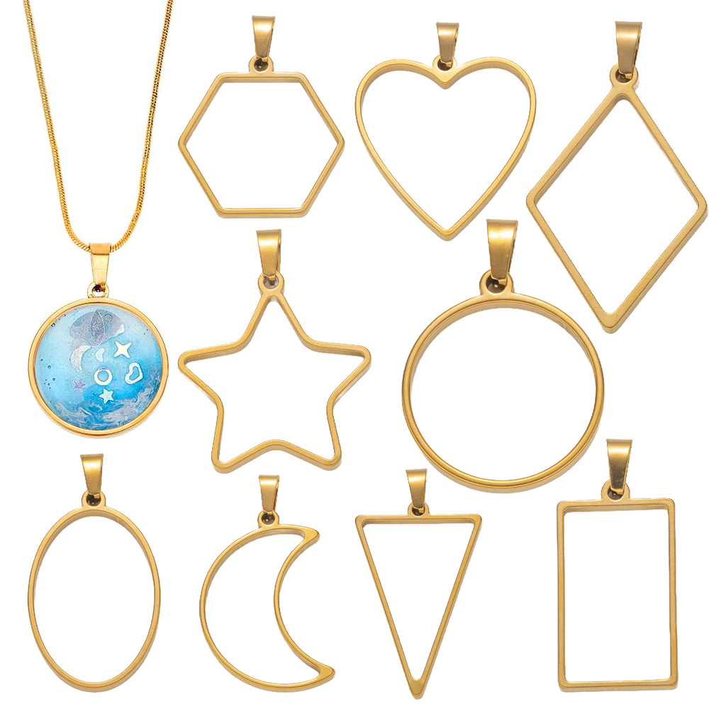 Resin Art Calligraphy - 5 pçs de aço inoxidável aberto