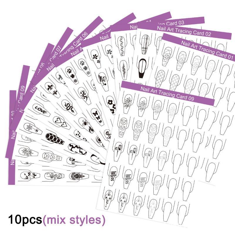Resin Art Learning - 10 Peças de Papel para Prática