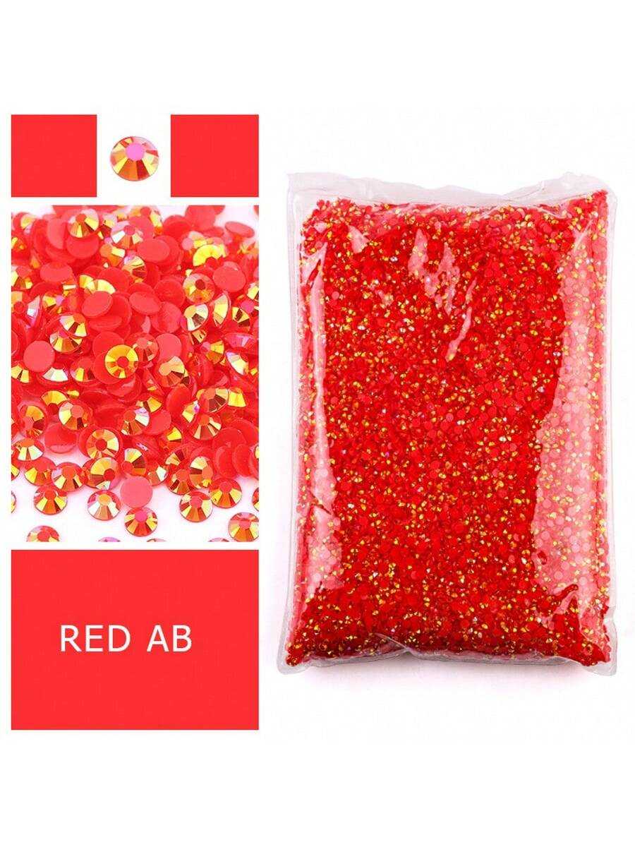 Resin Art Quantity - Strass de Resina Vermelhos com Base