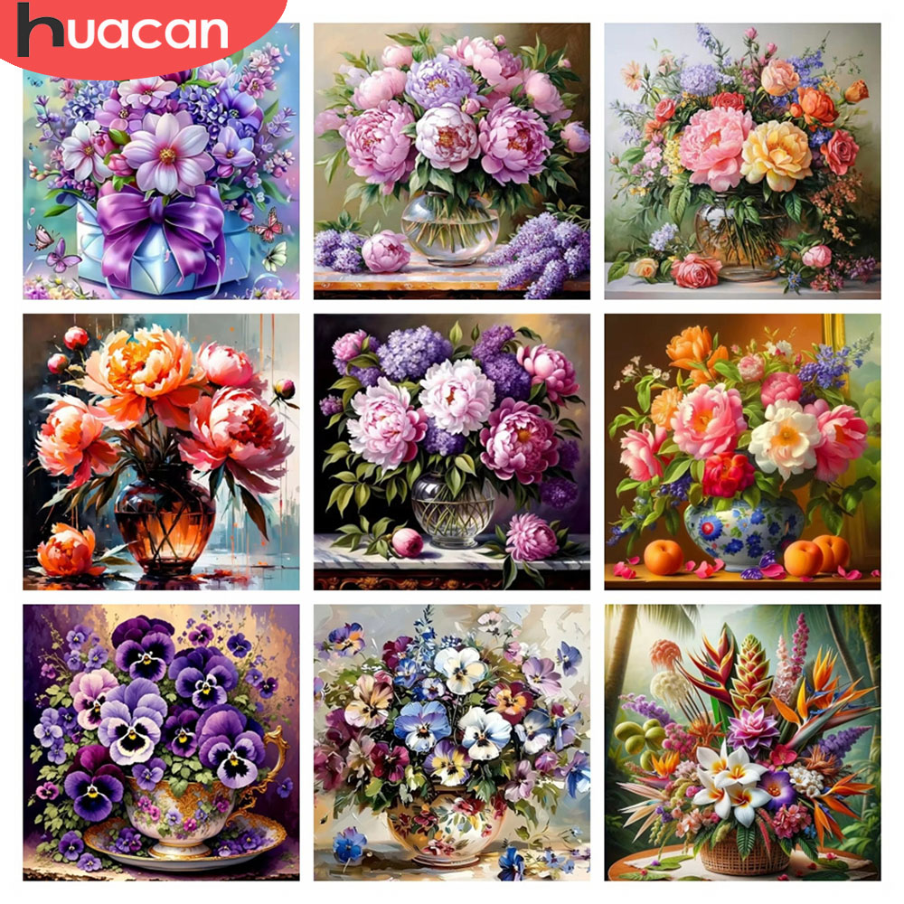 Huacan 5d diamante mosaico ros - Resin Art Rose avaliação e preço