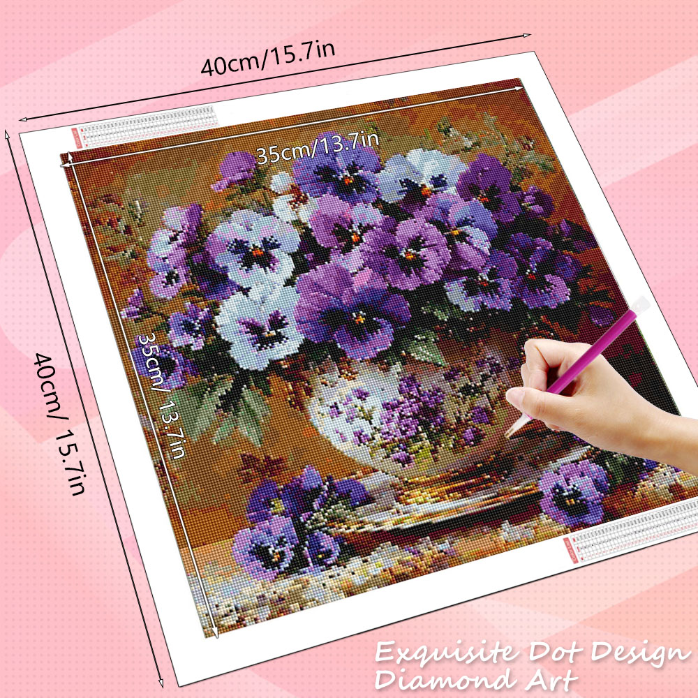 Huacan 5d diamante mosaico ros - Resin Art Rose avaliação e preço