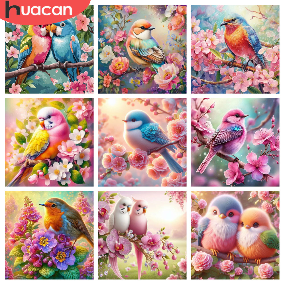 Huacan pintura diamante pássar - Resin Art Rose avaliação e preço