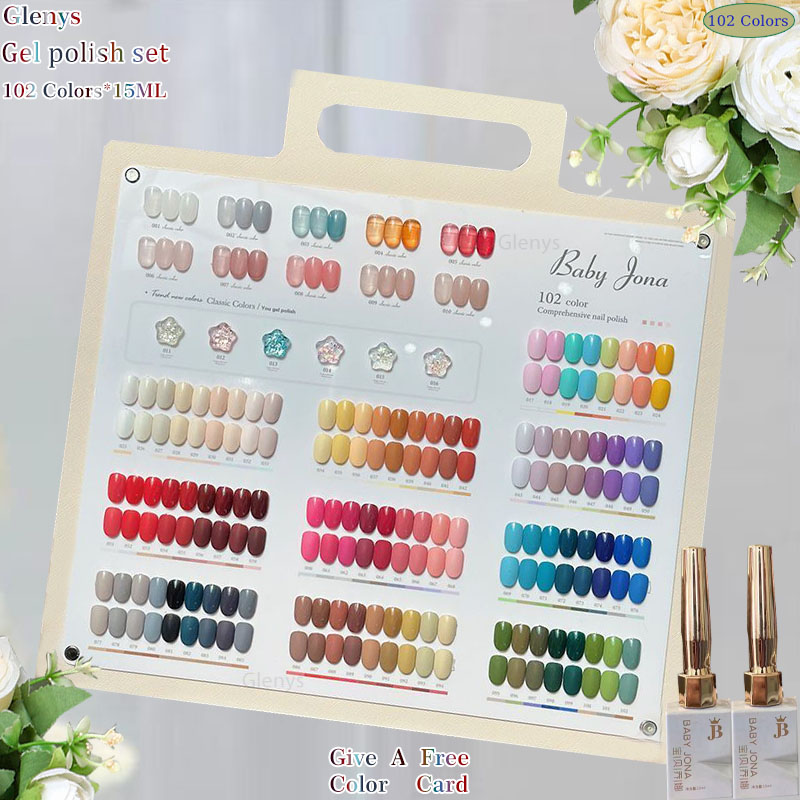 Glenys 102 cores unha polonês  - Resin Art Learning avaliação e preço