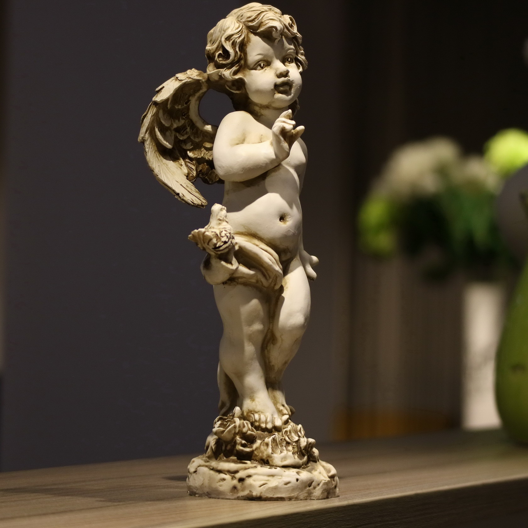 Estatueta de Anjo Retrô em Res - Resin Art Gift For Wedding avaliação e preço