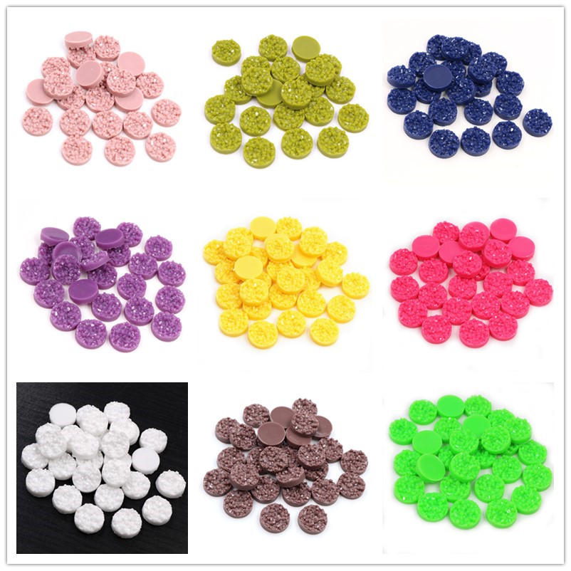 40 peças cabochões druzy de re - Resin Art Calligraphy avaliação e preço