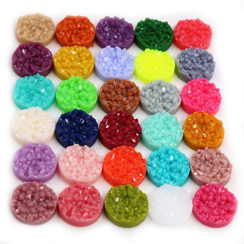 40 peças cabochões druzy de re - Resin Art Calligraphy avaliação e preço