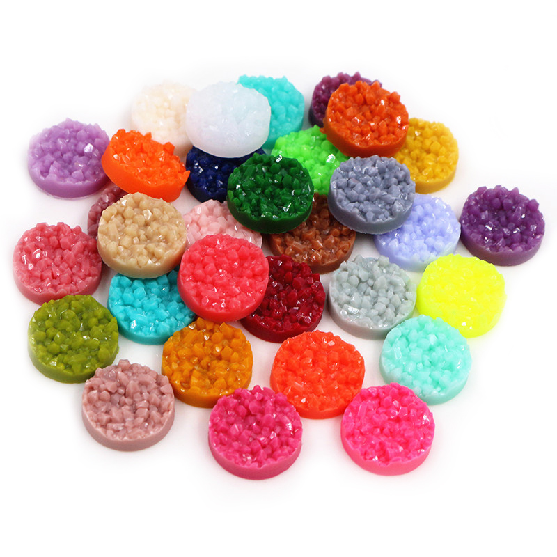 40 peças cabochões druzy de re - Resin Art Calligraphy avaliação e preço