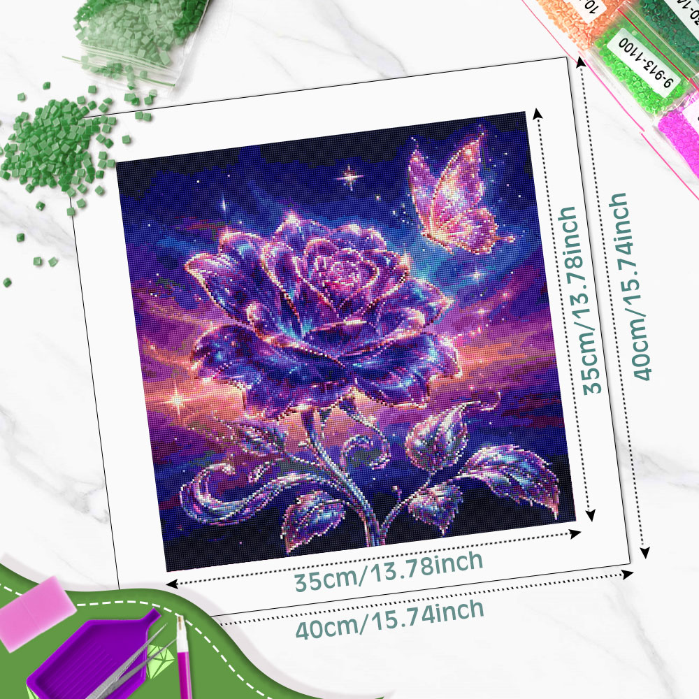 Pintura em Diamante Huacan com - Resin Art Rose avaliação e preço