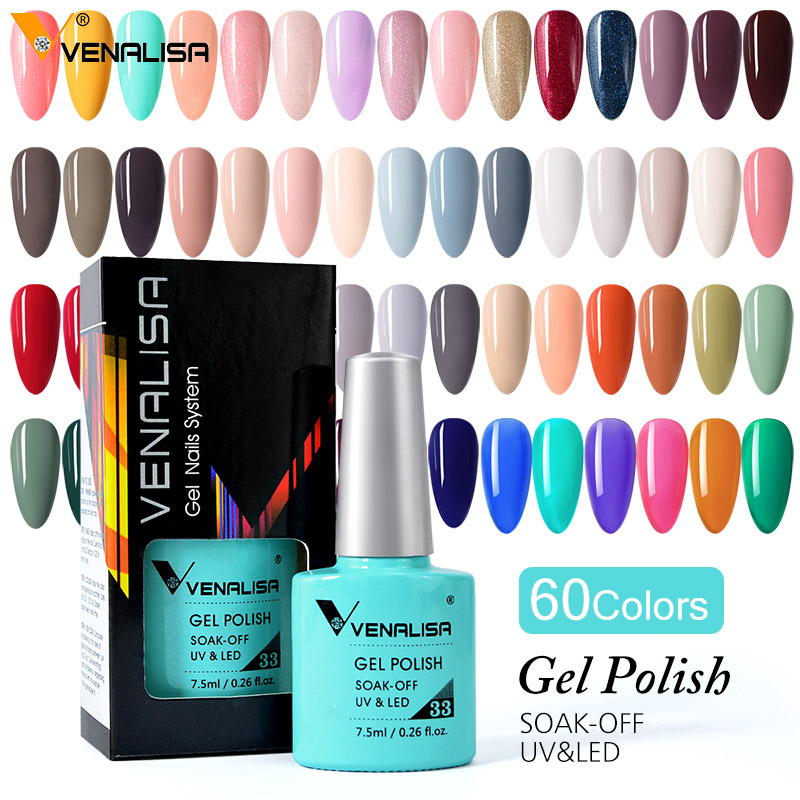 Venalisa 7.5ml gel unha polonê - Glitter Powder Resin avaliação e preço