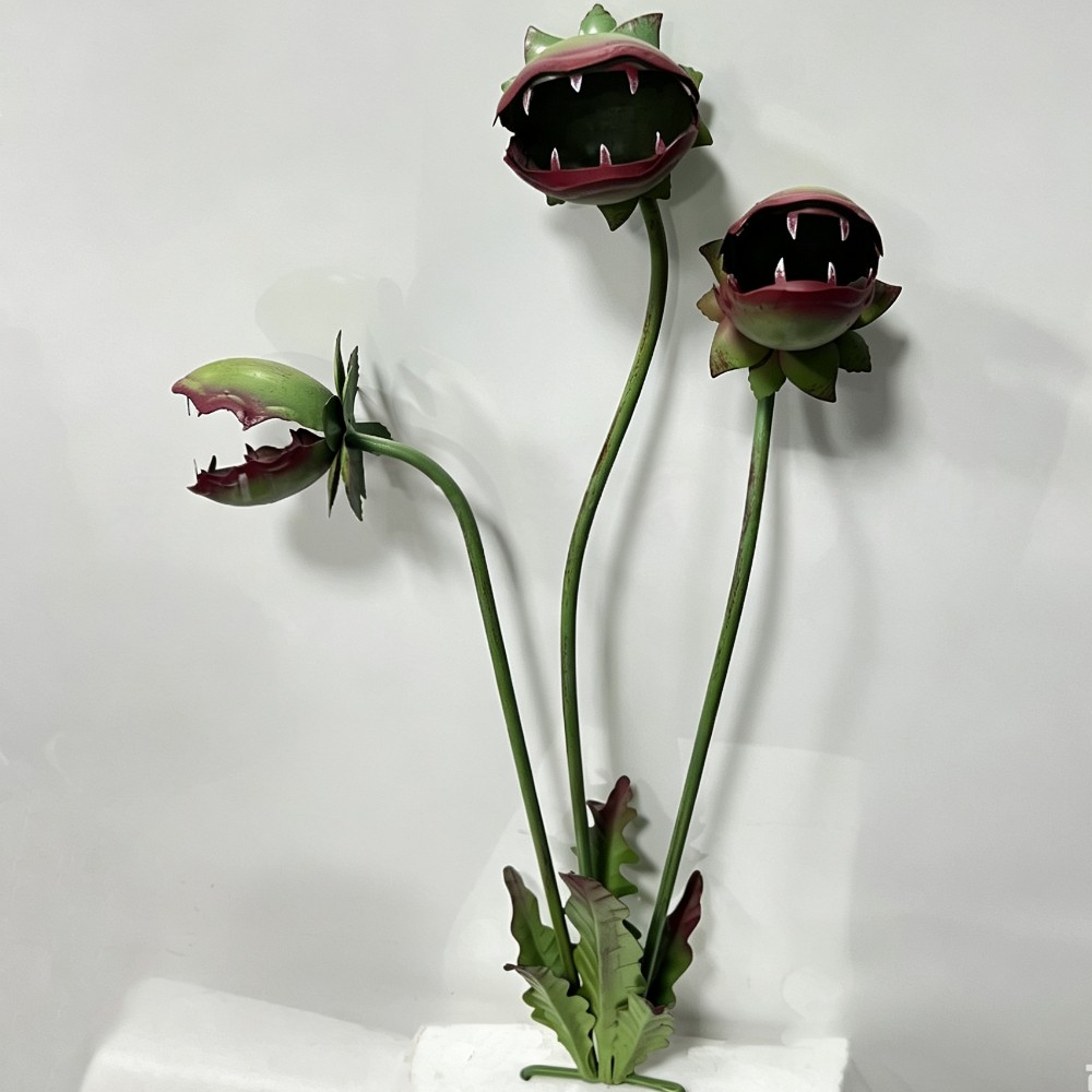 Estaca de Jardim Flor Carnívor - Resin Art Sculptures avaliação e preço