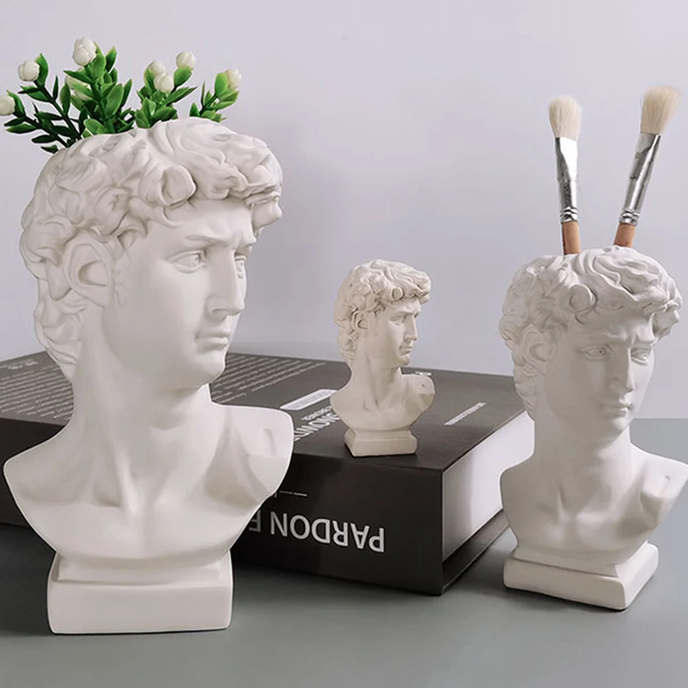 Criativo Estátua Porta-Caneta  - Resin Art Pen avaliação e preço