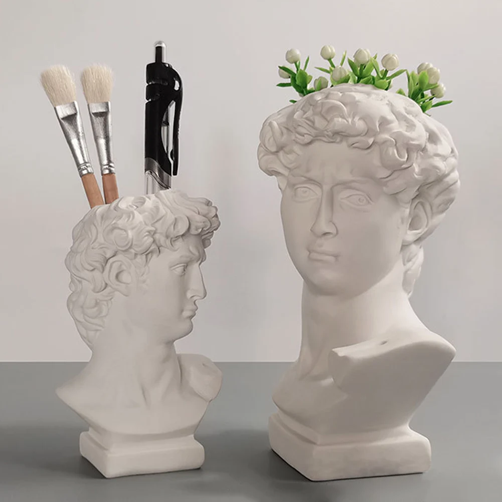 Criativo Estátua Porta-Caneta  - Resin Art Pen avaliação e preço