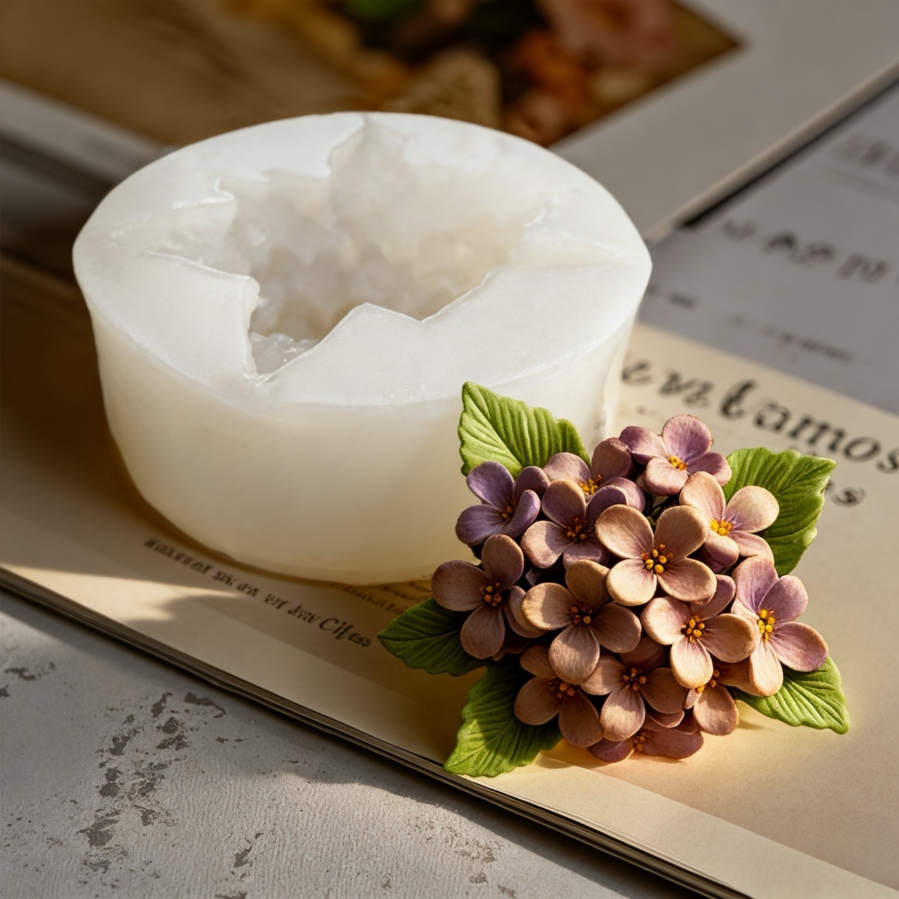 2 peças de moldes de silicone  - Resin Art Rose avaliação e preço