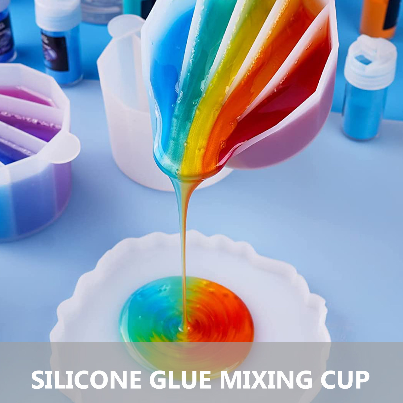 5 Peças de Copos de Silicone D - Resin Art Pouring avaliação e preço