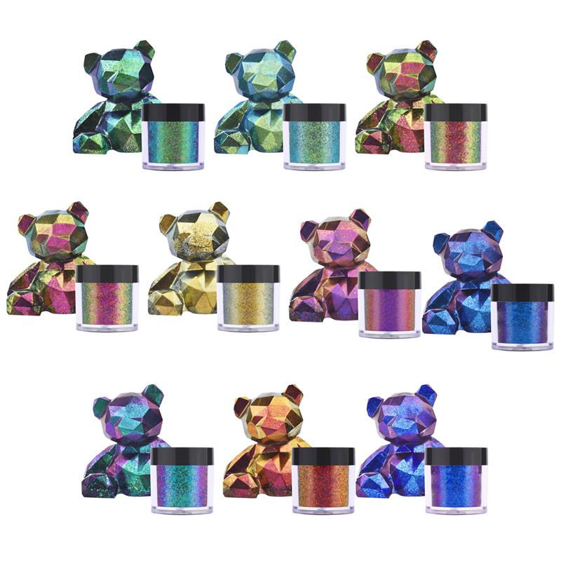 Espelho camaleões resina pigme - Glitter Powder Resin avaliação e preço