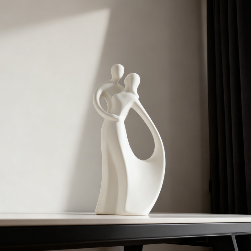 Escultura Nórdica de Casal Abr - Resin Art Gift For Wedding avaliação e preço