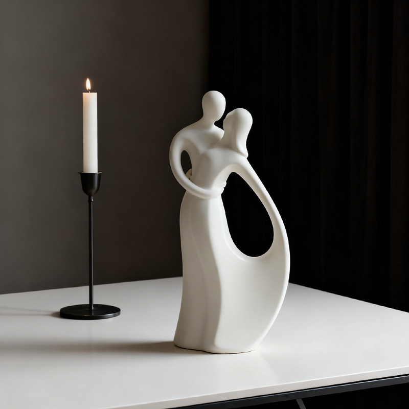 Escultura Nórdica de Casal Abr - Resin Art Gift For Wedding avaliação e preço