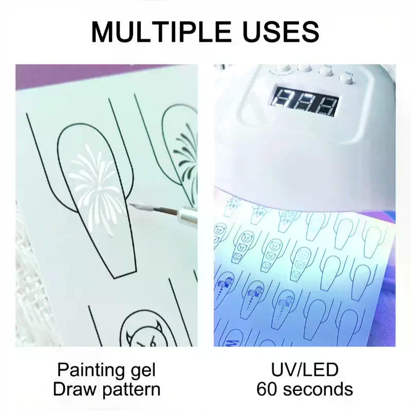 Papel de Prática para Nail Art - Resin Art Learning avaliação e preço