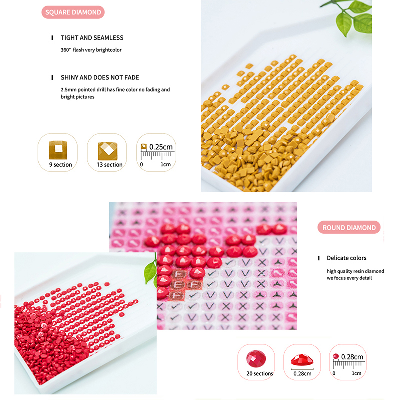 Pintura em Diamante Sem Moldur - Resin Art Rose avaliação e preço