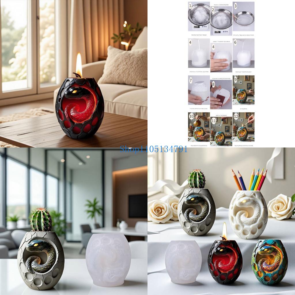 98 Creative Snake Pattern Sili - Resin Art Ideas avaliação e preço
