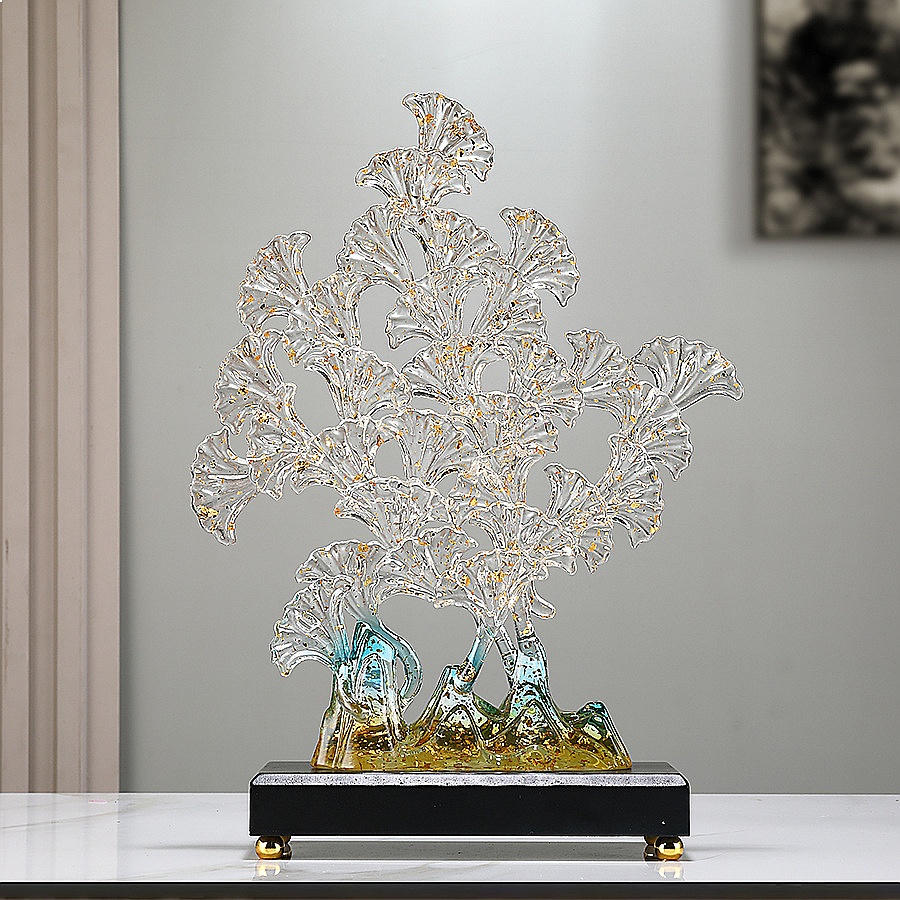 Escultura de Resina de Ginkgo  - Resin Art Sculptures avaliação e preço