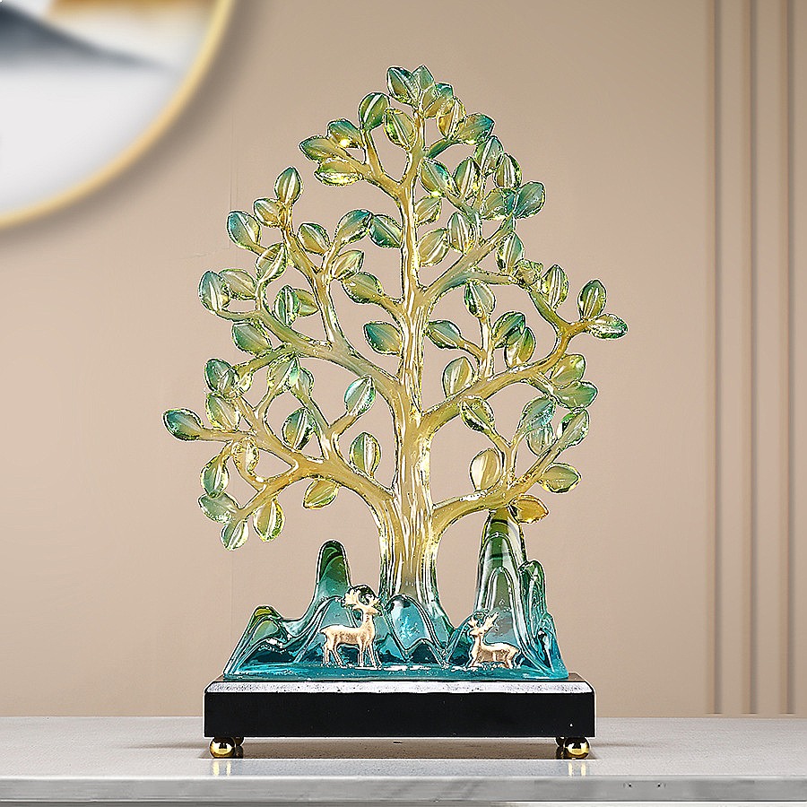 Escultura de Resina de Ginkgo  - Resin Art Sculptures avaliação e preço
